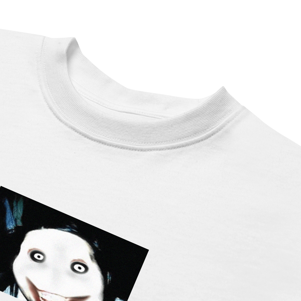 jeff the killer original - tshirt white boxy y2k fit - lunacy